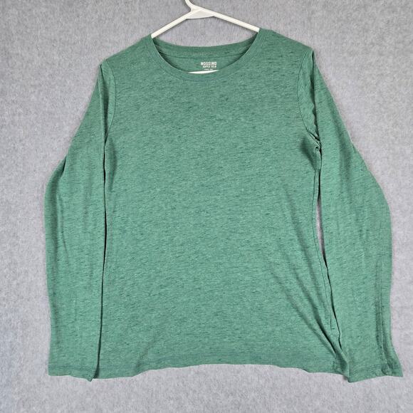 Mossimo Shirt Womens Size Medium Long Sleeve Green Tee - Picture 4 of 16